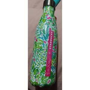 Starbucks Lilly Pulitzer Water Bottle S'well In The Groves Green